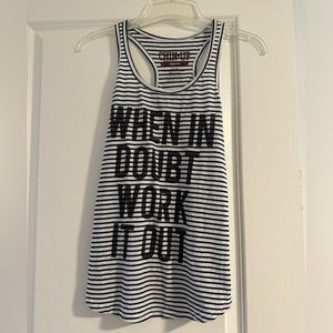 Chin up workout tank top
